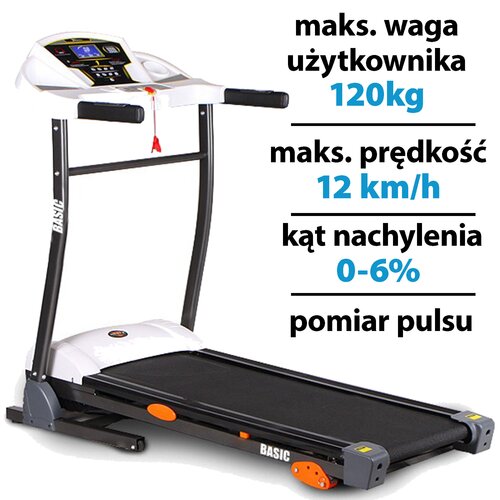 Bieżnia elektryczna HERTZ FITNESS Basic 12km/h