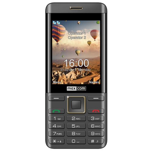 Telefon MAXCOM Classic MM236 Czarno-złoty