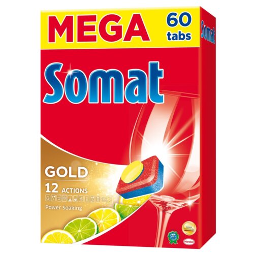 Tabletki do zmywarek SOMAT Gold Lemon 60 szt.