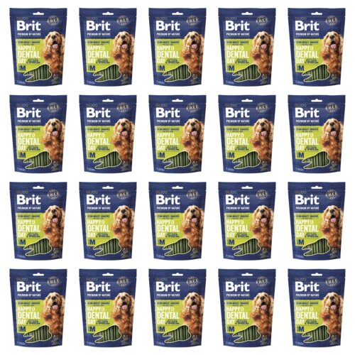 Przysmak dla psa BRIT Snacks Dental Stick Kolagen i Spirulina M 20 x 180 g