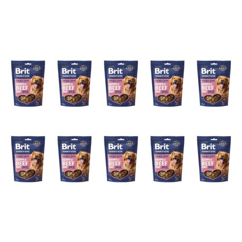 Przysmak dla psa BRIT Premium Snacks Wołowina z jabłkiem 10 x 180 g