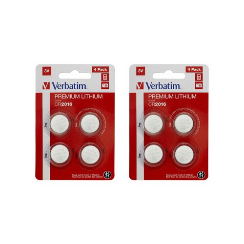 Bateria CR2016 VERBATIM (8 szt.)