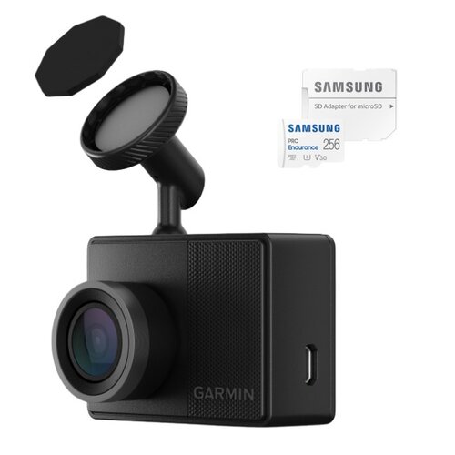 Wideorejestrator GARMIN Dash Cam 57 + Karta pamięci SAMSUNG Pro Endurance microSDXC 256GB + Adapter