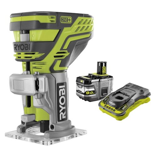 Frezarka RYOBI R18TR-0 + Akumulator RYOBI RC18150-190 9.0Ah 18V + Ładowarka