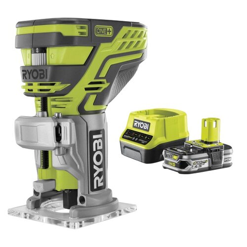 Frezarka RYOBI R18TR-0 + Akumulator RYOBI RC18120-125 2.5Ah 18V + Ładowarka