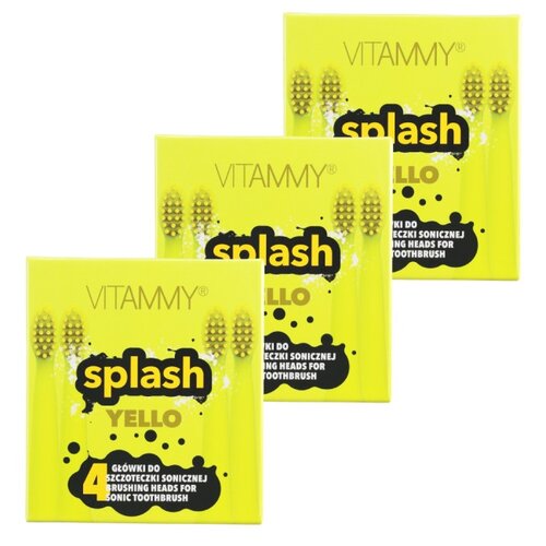 Końcówka szczoteczki VITAMMY Splash Yello TOW017477 (12 sztuk)