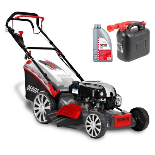 Kosiarka spalinowa DEDRA DED8723-53B Briggs&Stratton 750 E DOV z napędem + Kanister KRYSIAK OL KAN05 5 L + Olej do kosiarki NAC SAE 30 1L