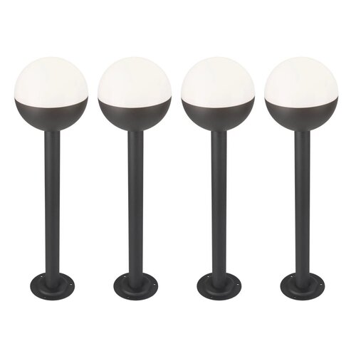 Lampa ogrodowa GOLDLUX Ulsa 311641 Czarny 4 szt.