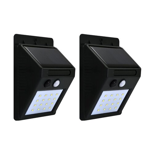 Naświetlacz solarny GOLDLUX LED BOX Mini z czujnikiem PIR zmierzchowo-ruchowym 2 szt.