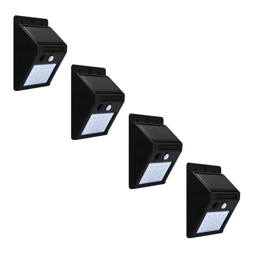 Naświetlacz solarny GOLDLUX LED BOX Mini z czujnikiem PIR zmierzchowo-ruchowym 4 szt.