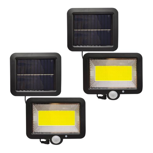 Naświetlacz solarny GOLDLUX LED Duo z czujnikiem PIR zmierzchowo-ruchowym 2 szt.