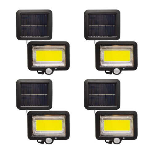 Naświetlacz solarny GOLDLUX LED Duo z czujnikiem PIR zmierzchowo-ruchowym 4 szt.