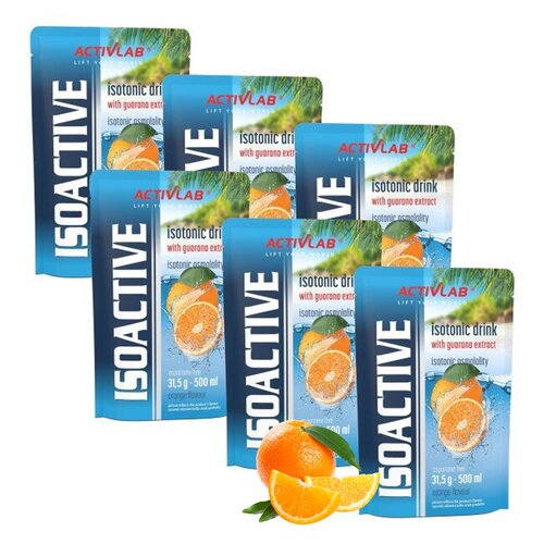 Izotonik ACTIVLAB  Isoactive Gorzka pomarańcza (6 x 31.5 g)