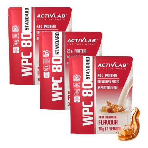 Odżywka białkowa ACTIVLAB WPC 80 Standard Słony karmel (3 x 30 g)