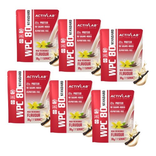 Odżywka białkowa ACTIVLAB WPC 80 Standard Waniliowy (6 x 30 g)