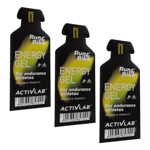 Żel energetyczny ACTIVLAB Run&Bike Energy Gel Cytrynowy (3 x 40 g)