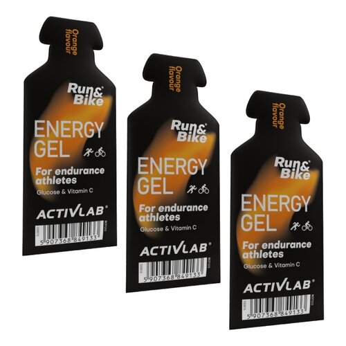 Żel energetyczny ACTIVLAB Run&Bike Energy Gel Pomarańczowy (3 x 40 g)