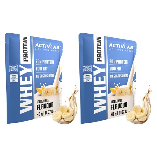 Odżywka białkowa ACTIVLAB Whey Protein WPC 85 Bananowy (2 x 30 g) Bez cukru