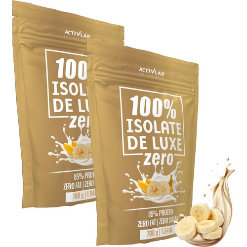 Odżywka białkowa ACTIVLAB 1 Isolate De Luxe Zero Bananowy 2 x 700 g Bez cukru
