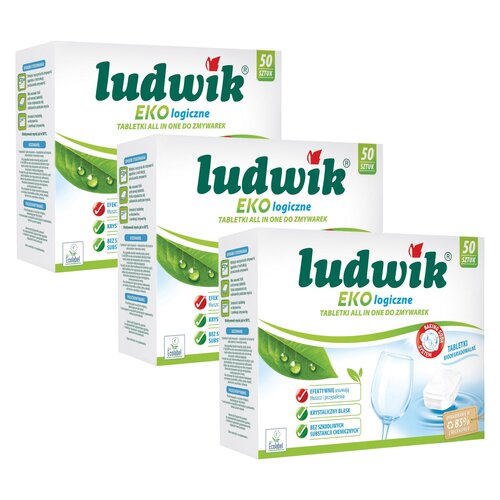 Tabletki do zmywarki LUDWIK All In One Ekologiczne - 150 szt.