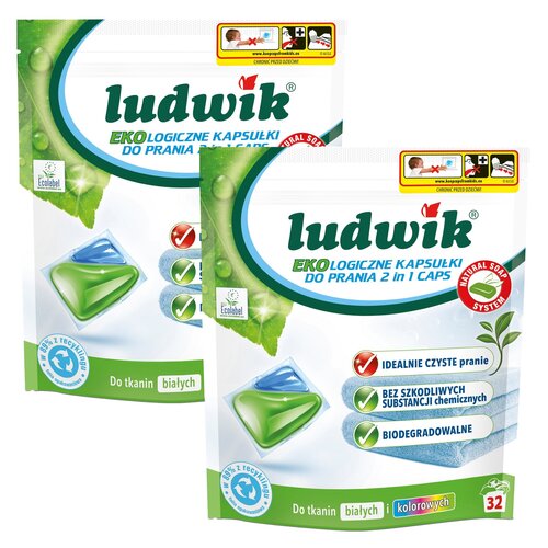 Kapsułki do prania LUDWIK 2in1 EKOlogiczny - 64 szt.