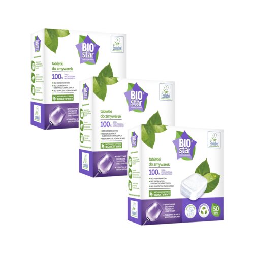 Tabletki do zmywarek BIOSTAR Cleaning Products Bioaktywne - 150 szt.