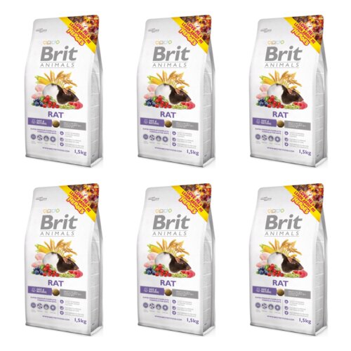 Karma dla gryzoni BRIT Animals Rat Complete 6 x 1.5 kg