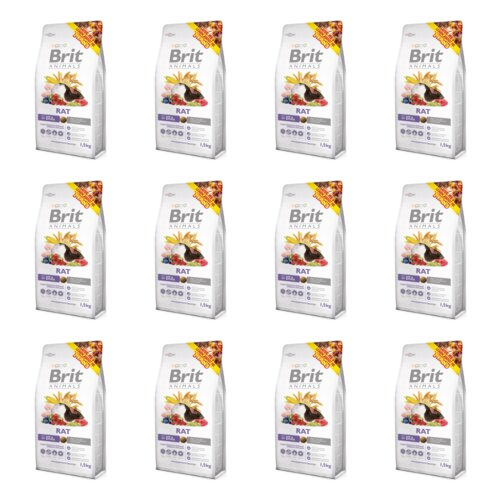 Karma dla gryzoni BRIT Animals Rat Complete 12 x 1.5 kg