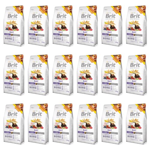 Karma dla gryzoni BRIT Animals Rat Complete 18 x 1.5 kg