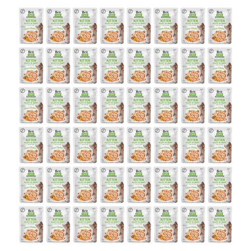 Karma dla kota BRIT  CARE Kitten Fillets in Gravy Choice Chicken  Kurczak 48 x 85 g