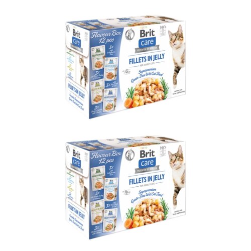 Karma dla kota BRIT CARE Adult Fillets in Jelly Flavour Box 24 x 85 g