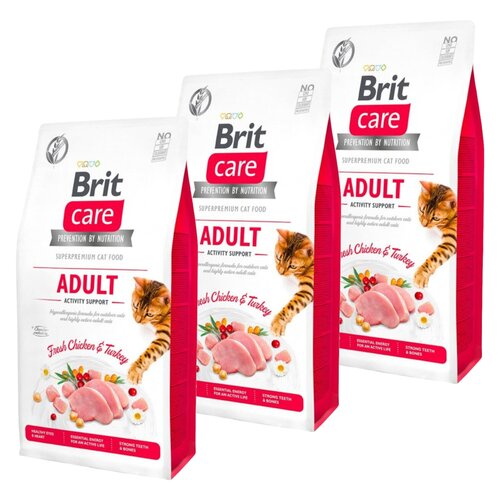 Karma dla kota BRIT CARE Grain-Free Adult Indyk i Kurczak 3 x 2 kg