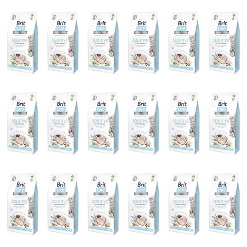 Karma dla kota BRIT CARE Cat Grain Free Sensitive Owady i śledź 18 x 400 g