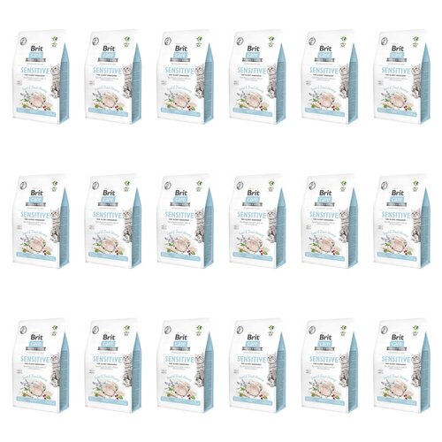 Karma dla kota BRIT CARE Cat Grain Free Sensitive Owady i śledź 18 x 2 kg