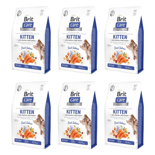 Karma dla kota BRIT CARE Grain-Free Kitten Immunity Łosoś 6 x 0.4 kg