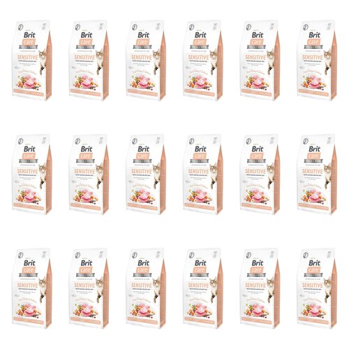 Karma dla kota BRIT CARE Grain Free Sensitive Indyk i Łosoś 18 x 2 kg