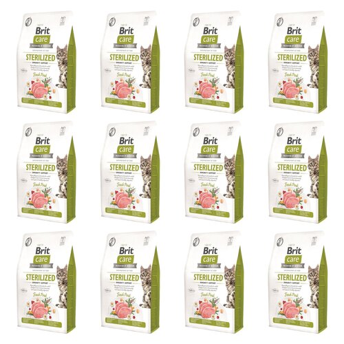 Karma dla kota BRIT CARE Grain Free Sterilized Immunity Support z wieprzowiną 12 x 0.4 kg