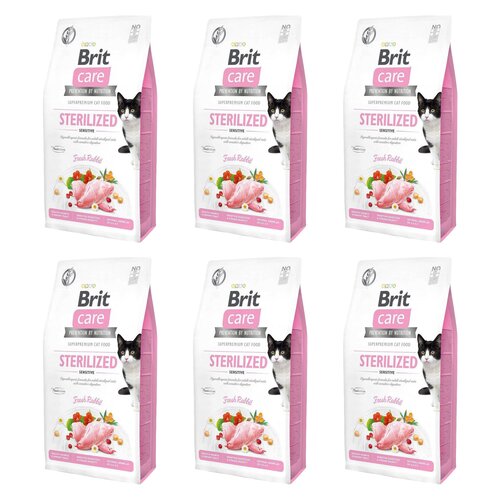 Karma dla kotów BRIT CARE Grain Free Sterilized Sensitive z królikiem 6 x 0.4 kg