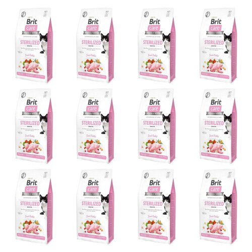 Karma dla kotów BRIT CARE Grain Free Sterilized Sensitive z królikiem 12 x 0.4 kg