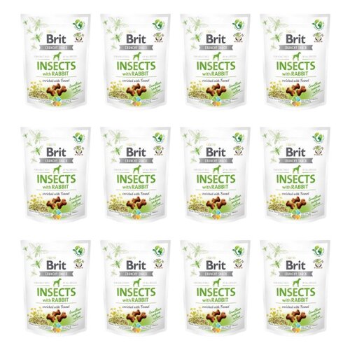 Przysmak dla psa BRIT CARE Dog Crunchy Cracker Insect & Rabbit 12 x 200 g