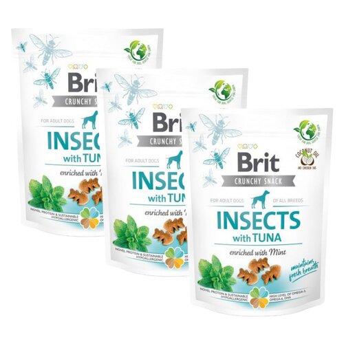 Przysmak dla psa BRIT CARE Insect & Tuna 3 x 200 g