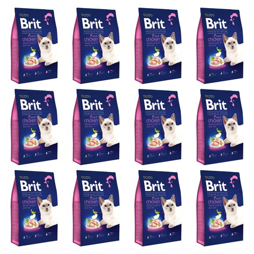 Karma dla kota BRIT Premium By Nature Kurczak 12 x 800 g