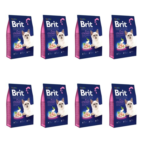 Karma dla kota BRIT Premium By Nature Kurczak 8 x 1.5 kg