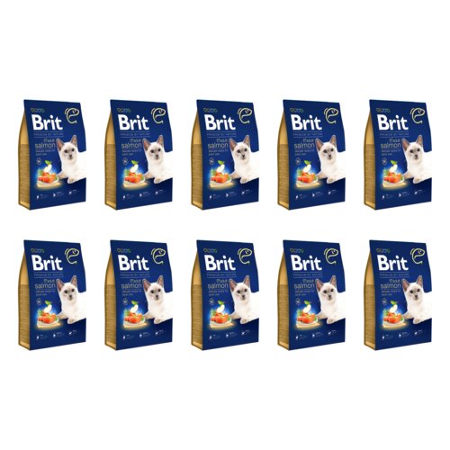 Karma dla kota BRIT Premium by Nature Łosoś 10 x 300 g