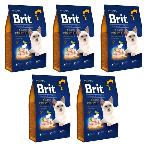 Karma dla kota BRIT Premium By Nature Indoor Kurczak 5 x 300 g