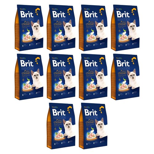 Karma dla kota BRIT Premium By Nature Indoor Kurczak 10 x 300 g