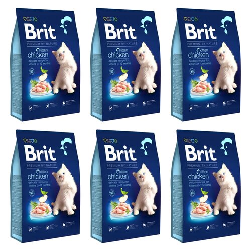 Karma dla kota BRIT Premium By Nature Junior Kurczak 6 x 800 g