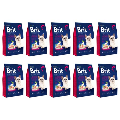 Karma dla kota BRIT Premium By Nature Sterilized Kurczak 10 x 300 g
