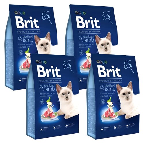 Karma dla kota BRIT Premium By Nature Sterilized Jagnięcina 4 x 1.5 kg