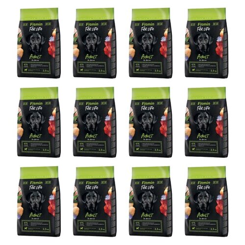 Karma dla psa FITMIN Dog For Life Adult All Breeds 12 x 2.5 kg